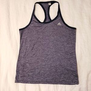 Adidas Women's Racerback Heather Blue Tank